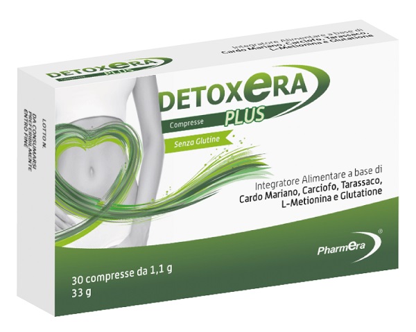 DETOXERA PLUS INTEGRATORE ALIMENTARE PER STIPSI E TRANSITO INTESTINALE 30 COMPRESSE - farmascienza.it
