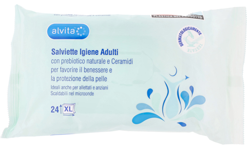 ALVITA SALVIETTE IGIENE ADULTI 24 PEZZI - farmascienza.it