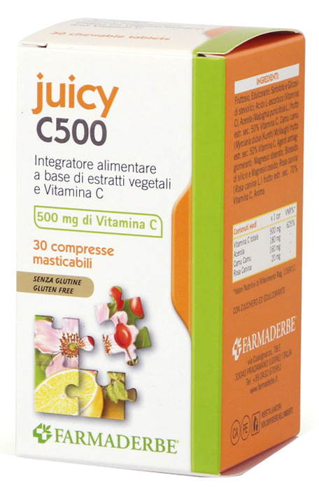 JUICY C500 30 COMPRESSE MASTICABILI - farmascienza.it