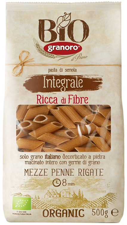 BIOLOGICA INTEGRALE GRANORO MEZZE PENNE RIGATE 500 G - farmascienza.it