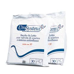 SACCA DI DRENAGGIO DA LETTO PER INCONTINENZA UROSYSTEM TUBO 130 CM CON SCARICO 30 PEZZI - farmascienza.it