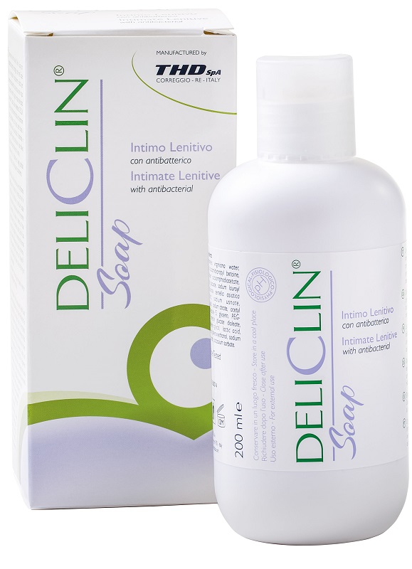 DELICLIN SOAP DETERGENTE INTIMO LENITIVO CON ANTIBATTERICO 200 ML - farmascienza.it