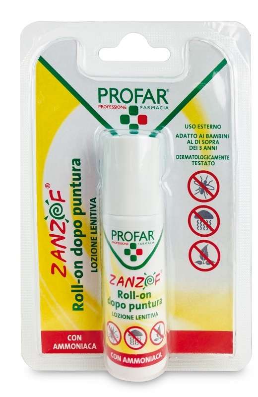 ZANZOF LOZIONE POST PUNTURA CON AMMONIACA ROLL-ON 20 ML PROFAR - farmascienza.it