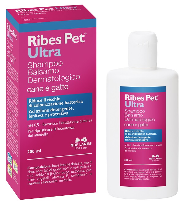 RIBES PET ULTRA SHAMPOO DERMATOLOGICO FLACONE 200 ML - farmascienza.it