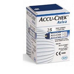 STRISCE MISURAZIONE GLICEMIA ACCU-CHEK AVIVA BRK RETAIL 25 PEZZI - farmascienza.it