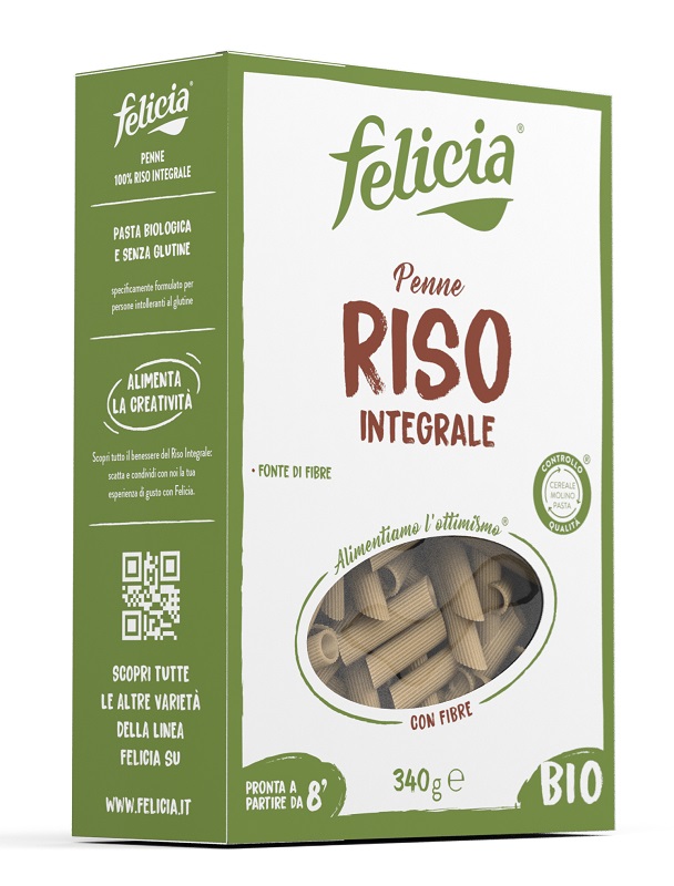 FELICIA BIO RISO INTEGRALE PENNE 340 G - farmascienza.it