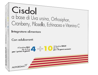 CISDOL 4 BUSTINE BLU DA 4,5 G + 10 BUSTINE GIALLE DA 3 G - farmascienza.it