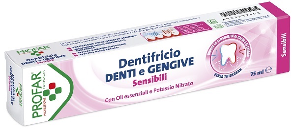 DENTIFRICIO DENTI E GENGIVE SENSIBILI 75 ML PROFAR - farmascienza.it