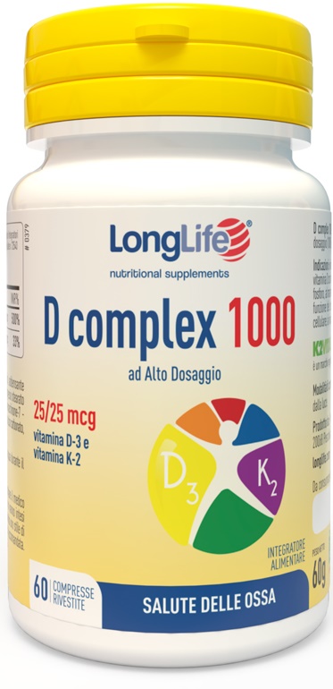 LONGLIFE D COMPLEX 1000 60 COMPRESSE - farmascienza.it