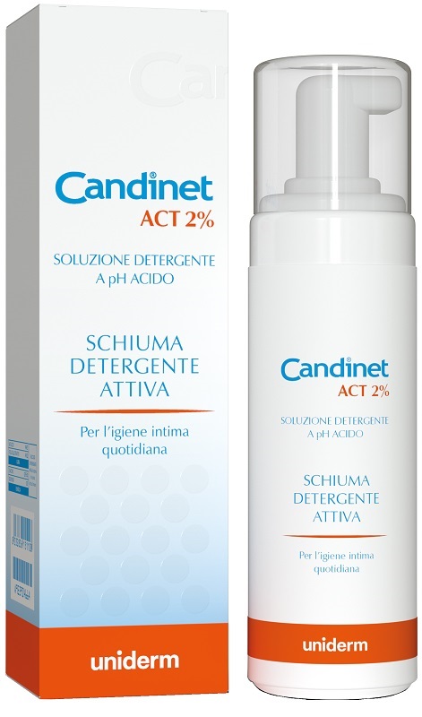 CANDINET ACT 2% SCHIUMA DETERGENTE ATTIVA 150 ML - farmascienza.it