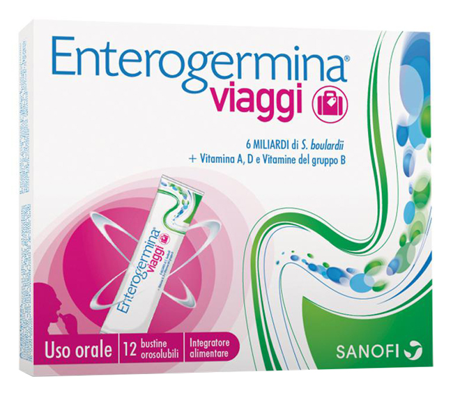 ENTEROGERMINA VIAGGI 12 BUSTINE OROSOLUBILI CONFEZIONE STANDARD - farmascienza.it