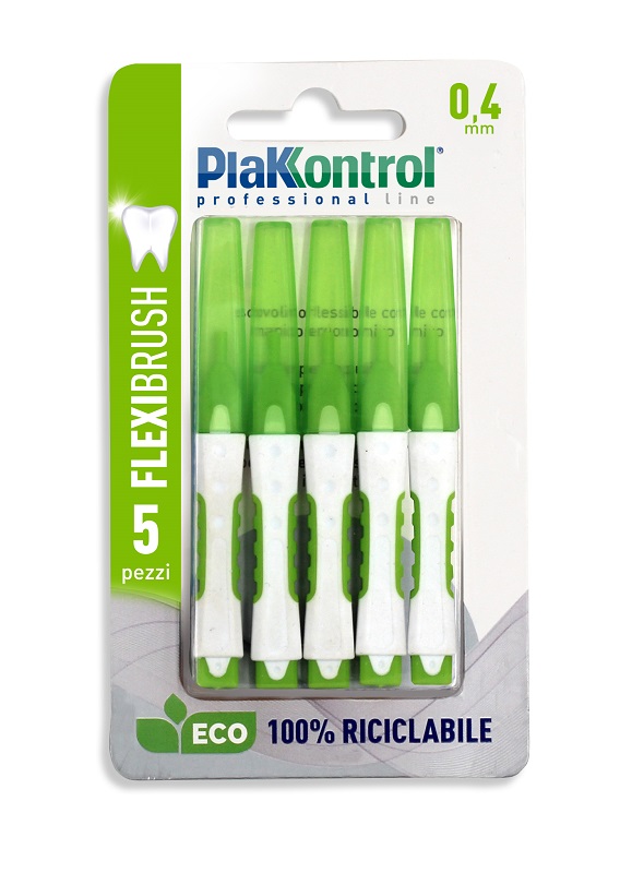 PLAKKONTROL SCOVOLINO INTERDENTALE FLEXI BRUSH04 BLISTER 5 PEZZI - farmascienza.it