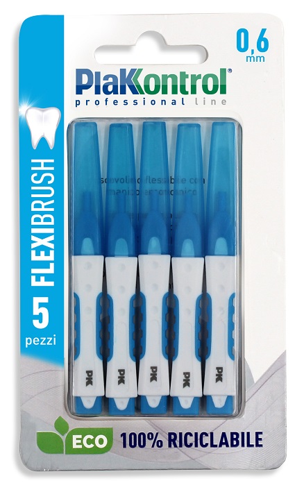 PLAKKONTROL SCOVOLINO INTERDENTALE FLEXI BRUSH06 BLISTER 5 PEZZI - farmascienza.it