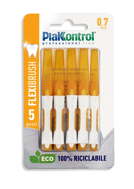 PLAKKONTROL SCOVOLINO INTERDENTALE FLEXI BRUSH07 BLISTER 5 PEZZI - farmascienza.it