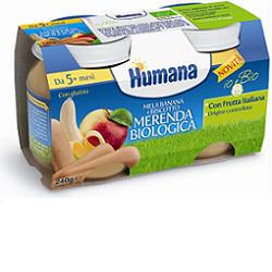 HUMANA MERENDA MELA/BANANA/BISCOTTO BIO 240 G - farmascienza.it