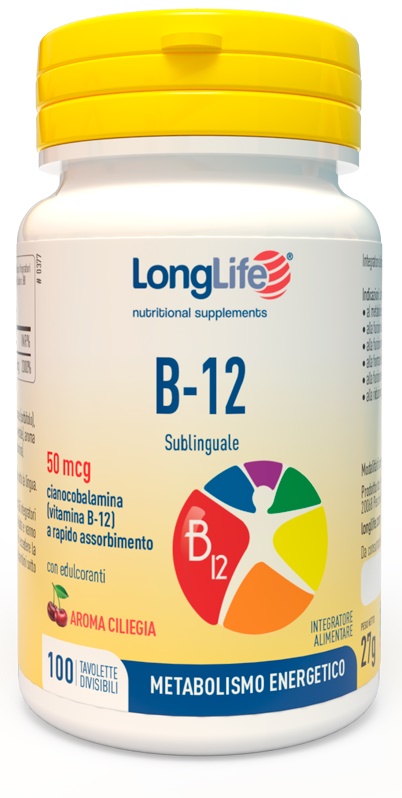 LONGLIFE B12 50MCG SUBLINGUALE 100 TAVOLETTE - farmascienza.it