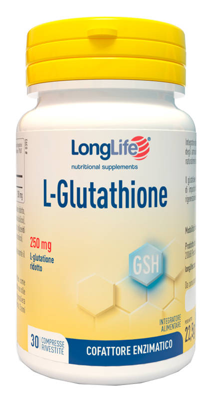 LONGLIFE L-GLUTATHIONE 250 MG 30 COMPRESSE - farmascienza.it