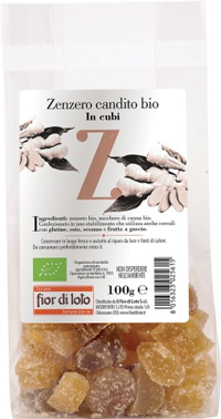 ZENZERO CANDITO CUBI BIO 100 G - farmascienza.it