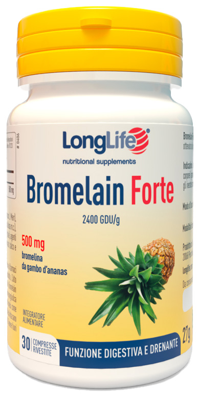 LONGLIFE BROMELAIN FORTE 30 COMPRESSE - farmascienza.it