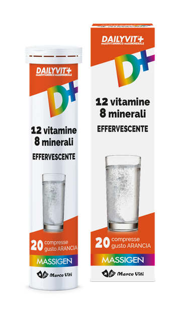 MASSIGEN DAILYVIT 12 VITAMINE 8 MINERALI EFFERVESCENTE 20 COMPRESSE - farmascienza.it