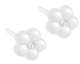 ORECCHINI STERILI CJ MP DAISY PEARL 6MM WHITE - farmascienza.it