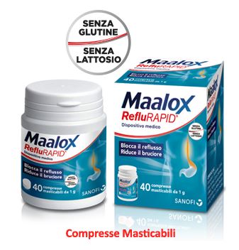 MAALOX REFLURAPID 40 COMPRESSE MASTICABILI - farmascienza.it