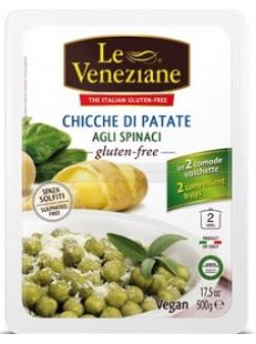 LE VENEZIANE CHICCHE DI PATATE AGLI SPINACI 500 G - farmascienza.it