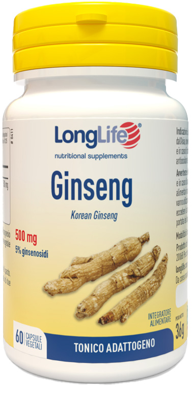 LONGLIFE GINSENG 5% 60 CAPSULE VEGETALI - farmascienza.it