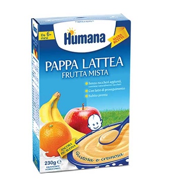 HUMANA PAPPA FRUTTA MISTA 230 G - farmascienza.it
