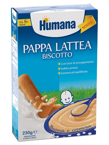 HUMANA PAPPA LATTEA BISCOTTO 230 G - farmascienza.it