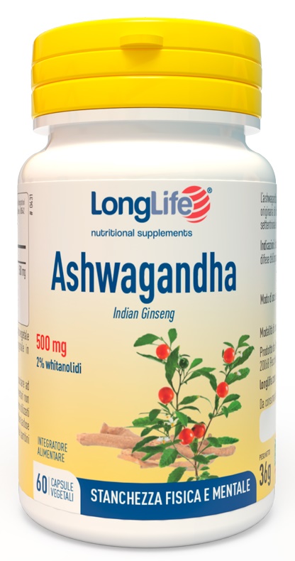 LONGLIFE ASHWAGANDHA 60 CAPSULE 500 MG - farmascienza.it