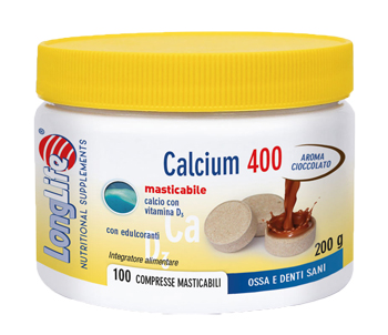 LONGLIFE CALCIUM CACAO 100 COMPRESSE 400 MG - farmascienza.it