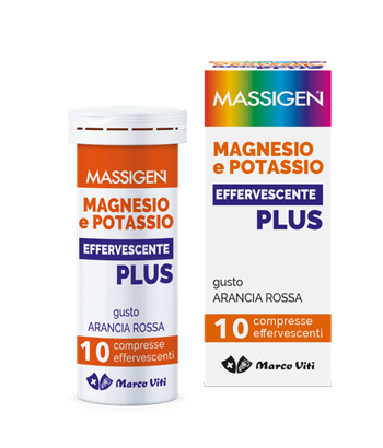 MASSIGEN MAGNESIO E POTASSIO EFFERVESCENTE PLUS 10 COMPRESSE - farmascienza.it