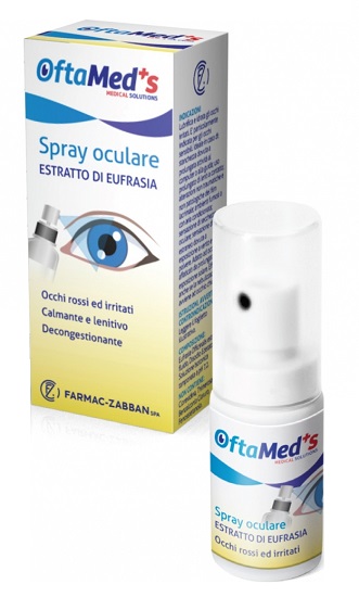 OFTAMED'S SPRAY OCULARE OCCHI ROSSI E IRRITATI ESTRATTO EUFRASIA 10 ML - farmascienza.it
