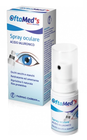 OFTAMED'S SPRAY CULARE OCCHI SECCHI E STANCHI ACIDO IALURONICO 10 ML - farmascienza.it
