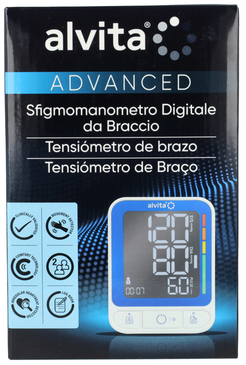 ALVITA SFIGMOMANOMETRO DA BRACCIO AUTOMATICO ADVANCE - farmascienza.it