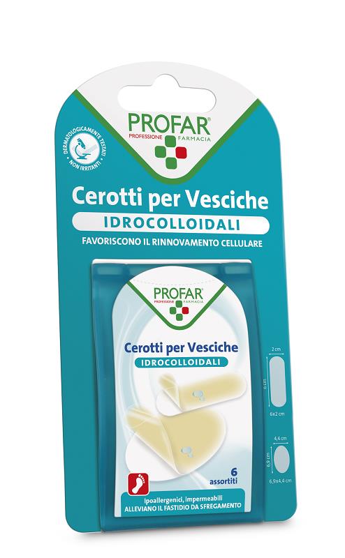 CEROTTO IDROCOLLOIDALE PROFAR ASSORTITO 6 PEZZI - farmascienza.it