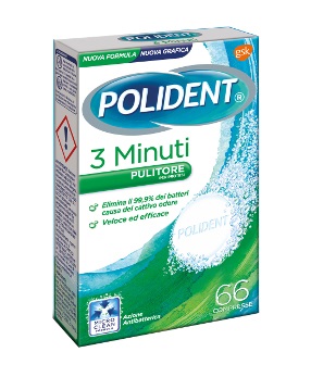 POLIDENT 3 MINUTI 66 COMPRESSE - farmascienza.it
