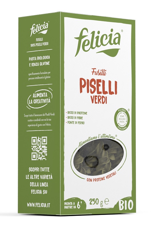 FELICIA BIO FUSILLI PISELLI VERDI 250 G - farmascienza.it