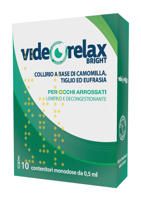COLLIRIO LENITIVO DECONGESTIONANTE VIDEORELAX BRIGHT MONODOSE 0,5 ML 10 PEZZI - farmascienza.it