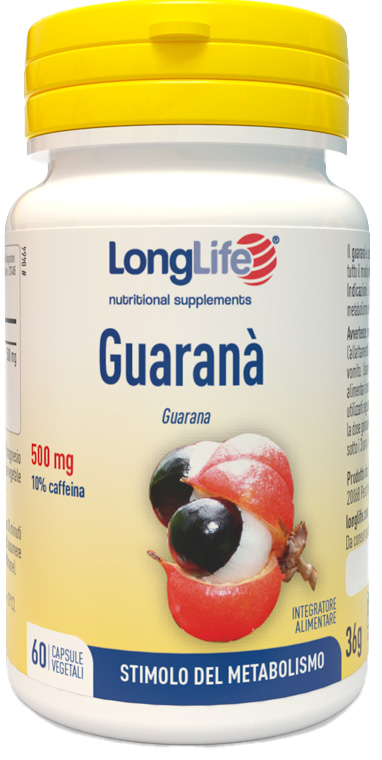 LONGLIFE GUARANA' 60 CAPSULE VEGETALI - farmascienza.it