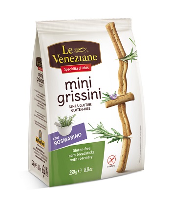 LE VENEZIANE MINI GRISSINI ROSMARINO 250 G - farmascienza.it