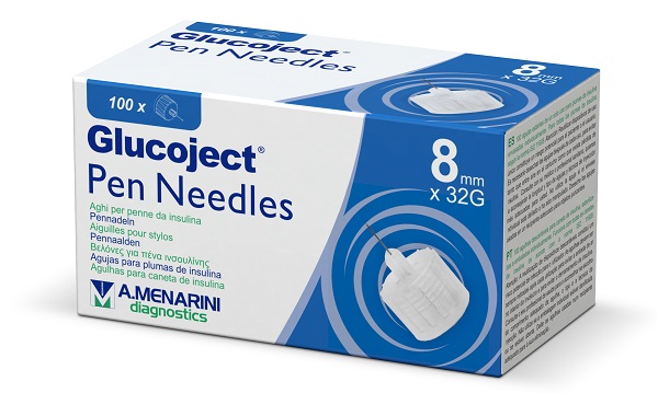 AGO PER PENNA DA INSULINA GLUCOJECT 8 MM GAUGE 32 100 PEZZI - farmascienza.it