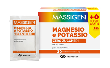 MASSIGEN MAGNESIO E POTASSIO ZERO ZUCCHERI 24 BUSTINE + 6 GRATIS - farmascienza.it