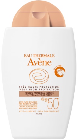EAU THERMALE AVENE SOLARE FLUIDO MINERALE 50+ COLORATO 40 ML - farmascienza.it