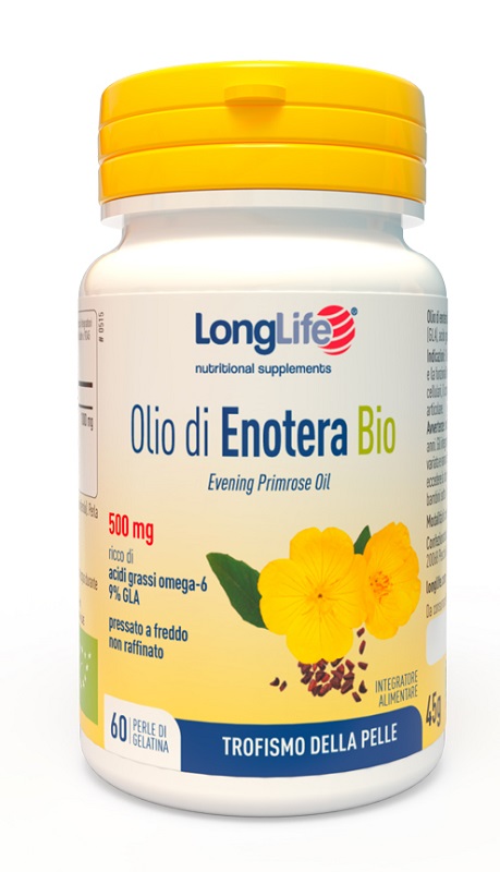 LONGLIFE OLIO ENOTERA BIO 60 PERLE 500 MG - farmascienza.it