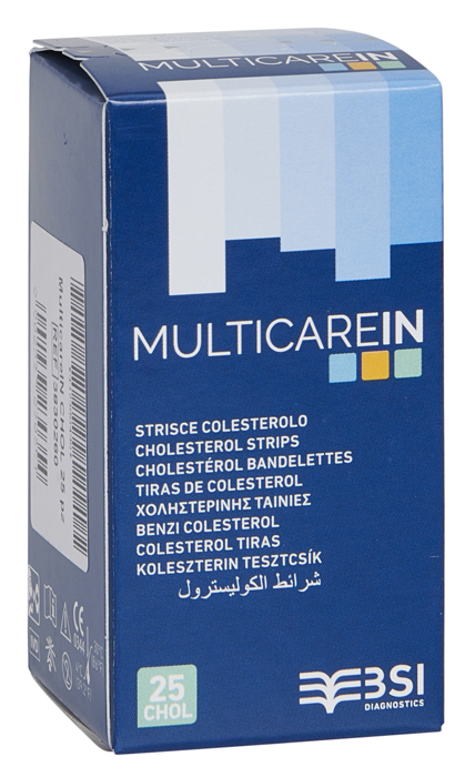 STRISCE MISURAZIONE GLICEMIA MULTICARE IN GLUCOSIO ELETTRODO 50 PEZZI - farmascienza.it