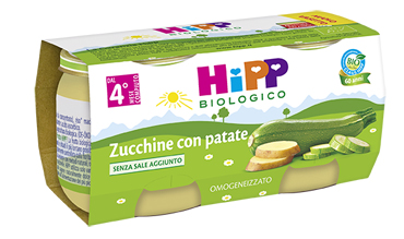 HIPP BIO HIPP BIO OMOGENEIZZATO ZUCCHINE CON PATATE 2X80 G - farmascienza.it