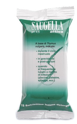 SAUGELLA ATTIVA SALVIETTINE 15 BUSTINE - farmascienza.it