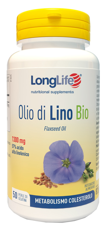 LONGLIFE OLIO DI LINO BIO 50 PERLE DI GELATINA - farmascienza.it